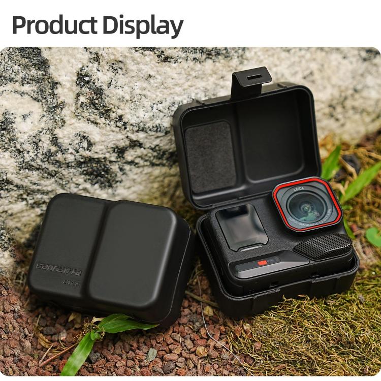 For Insta360 Ace / Ace Pro 2 / 1 Sunnylife Portable Protective Case Shock-proof Dust-proof Storage Box with Lanyard  - Black