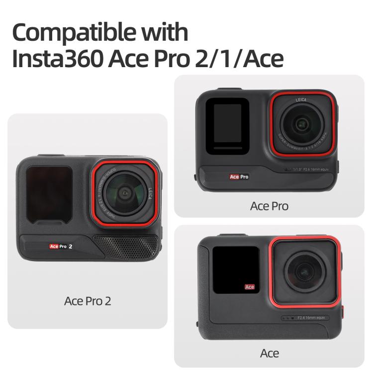 For Insta360 Ace / Ace Pro 2 / 1 Sunnylife Portable Protective Case Shock-proof Dust-proof Storage Box with Lanyard  - Black