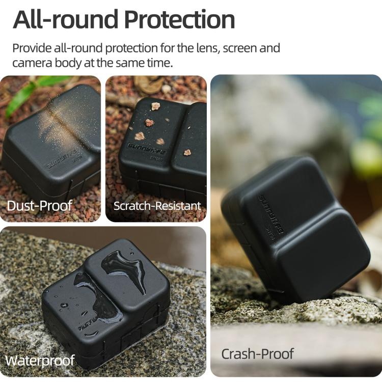 For Insta360 Ace / Ace Pro 2 / 1 Sunnylife Portable Protective Case Shock-proof Dust-proof Storage Box with Lanyard  - Black