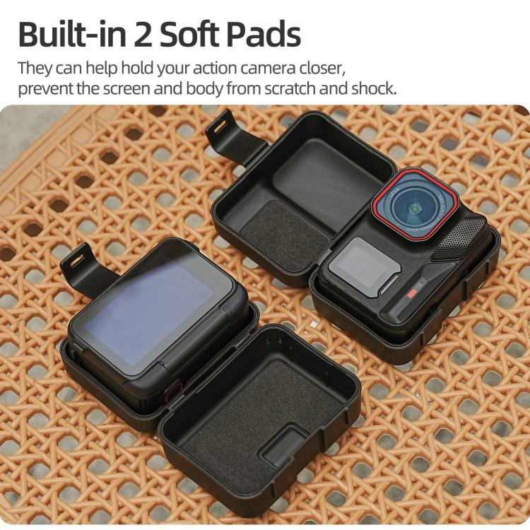 For Insta360 Ace / Ace Pro 2 / 1 Sunnylife Portable Protective Case Shock-proof Dust-proof Storage Box with Lanyard  - Black