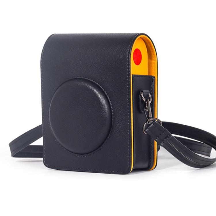 Vertical Full Body Camera Vegan Leather Case Bag with Strap For Kodak MINI SHOT 3 ERA MS300