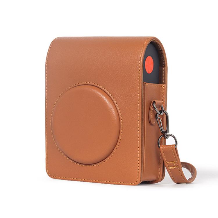 Vertical Full Body Camera Vegan Leather Case Bag with Strap For Kodak MINI SHOT 3 ERA MS300