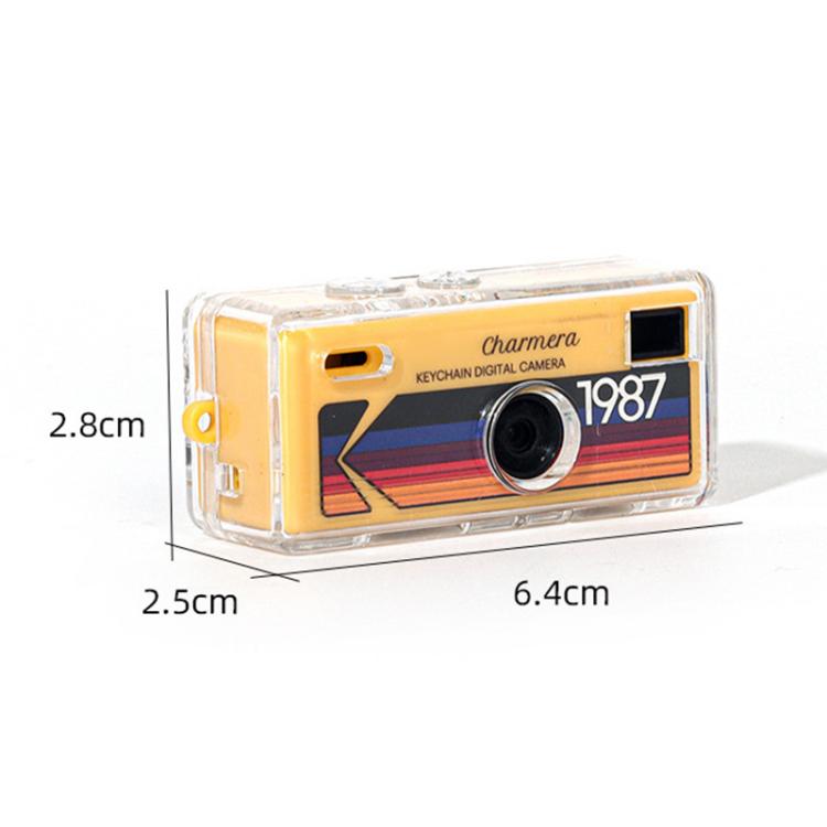 For Kodak Charmera 1987 Clear Crystal Shell Protective Case with Strap  - Transparent