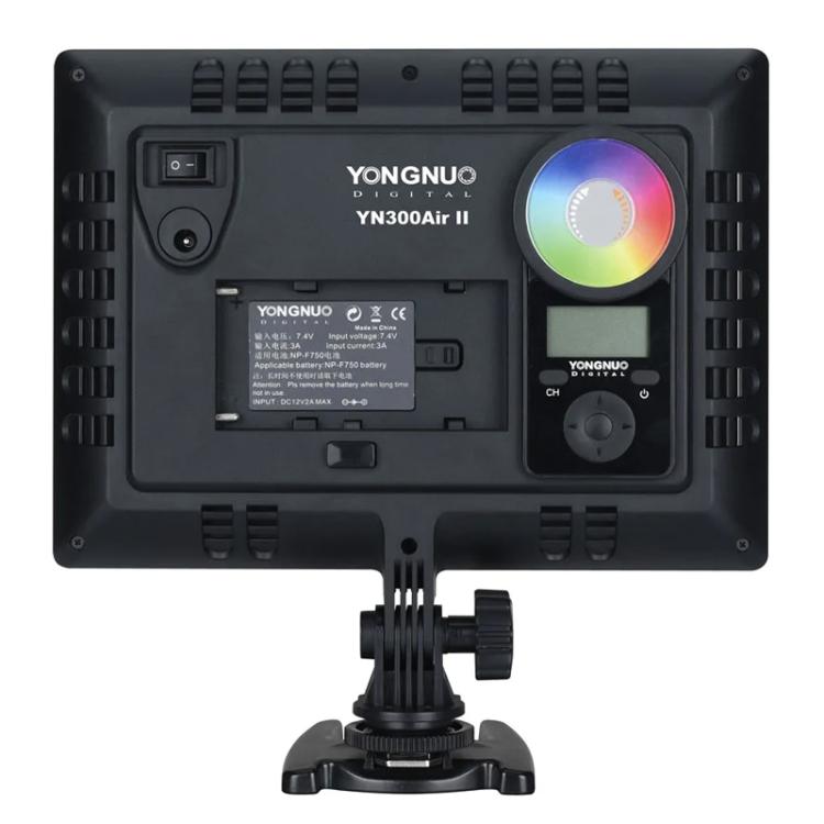YONGNUO YN300Air II LED Vlog Light Panel RGB Full Range Photography Bi-Color 3200K-5600K