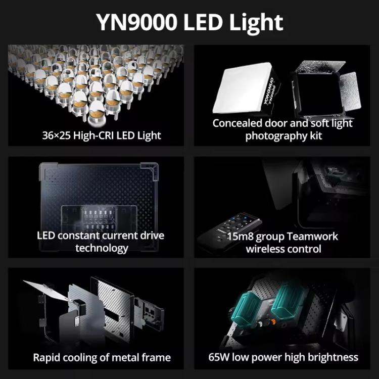 YONGNUO YN9000 900pcs LED Illumination Dimming Studio 3200-5600K Video Light