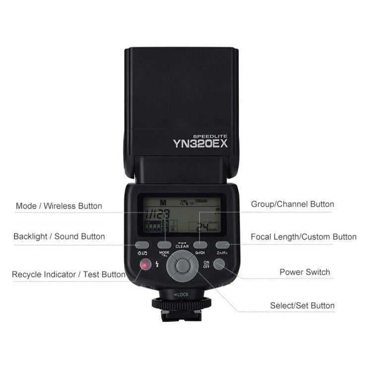 YONGNUO YN320EX TTL Flash Speedlite For Sony  - Black