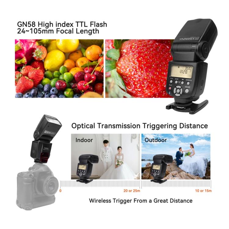 YONGNUO YN565EX III TTL Flash Speedlite For Canon  - Black