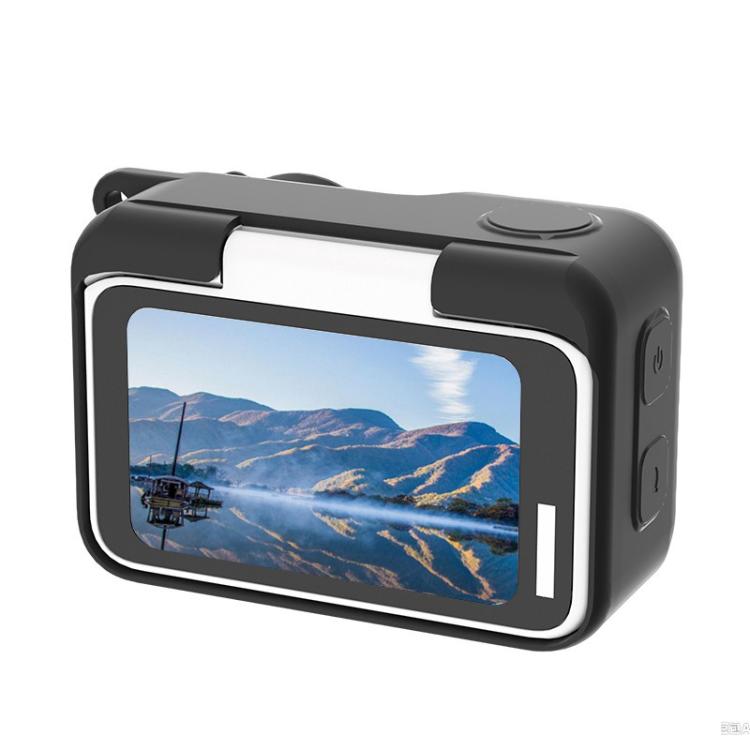 For Insta360 Go Ultra Silicone Protective Cover with Strap  - Black