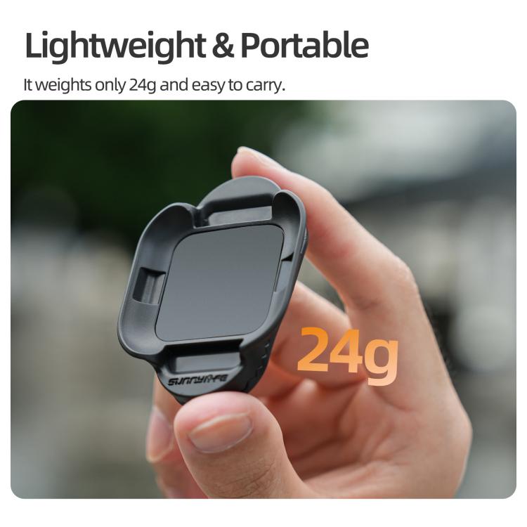 For Insta360 GO Ultra Sunnylife Magnetic Backpack Clip Action Camera Clamp Vertical-Horizontal Mount  - Black
