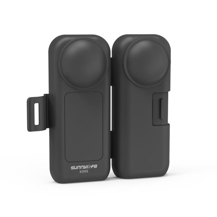 For Insta360 X5 / X4 Sunnylife Integrated Lens Screen Protective Cover Camera Case with Strap  - Black