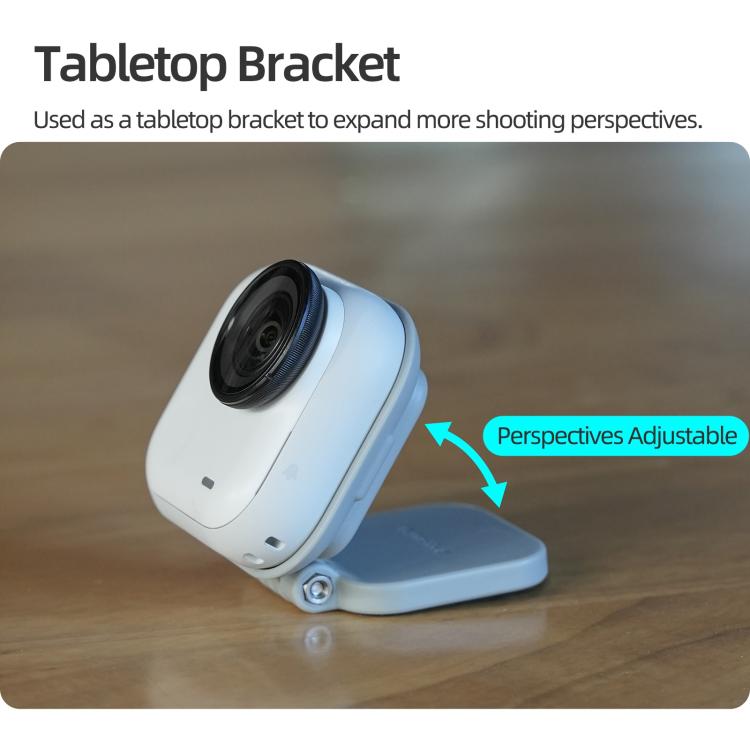 For Insta360 GO Ultra Sunnylife Magnetic Mount Tabletop Base Bracket  - Grey