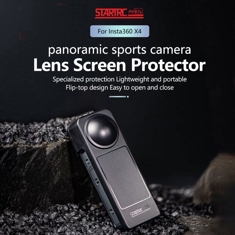 For Insta360 X5 / X4 Screen Lens Protective Cover  - Black
