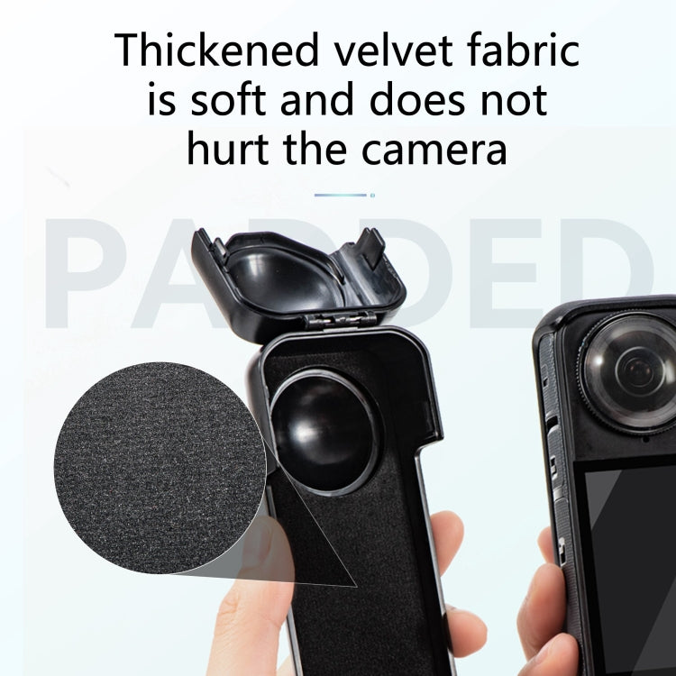 For Insta360 X5 / X4 Screen Lens Protective Cover  - Black