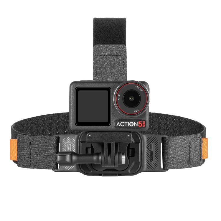 STARTRC Adjustable Head Strap Magnetic Eco-friendly Vlog POV Mount Belt for GoPro, Insta360, DJI Osmo Action and Other Action Cameras  - Black