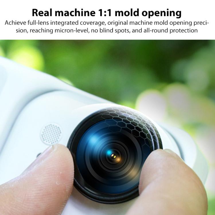 For Insta360 GO Ultra Aluminum Alloy HD Glass Lens Protector  - Black