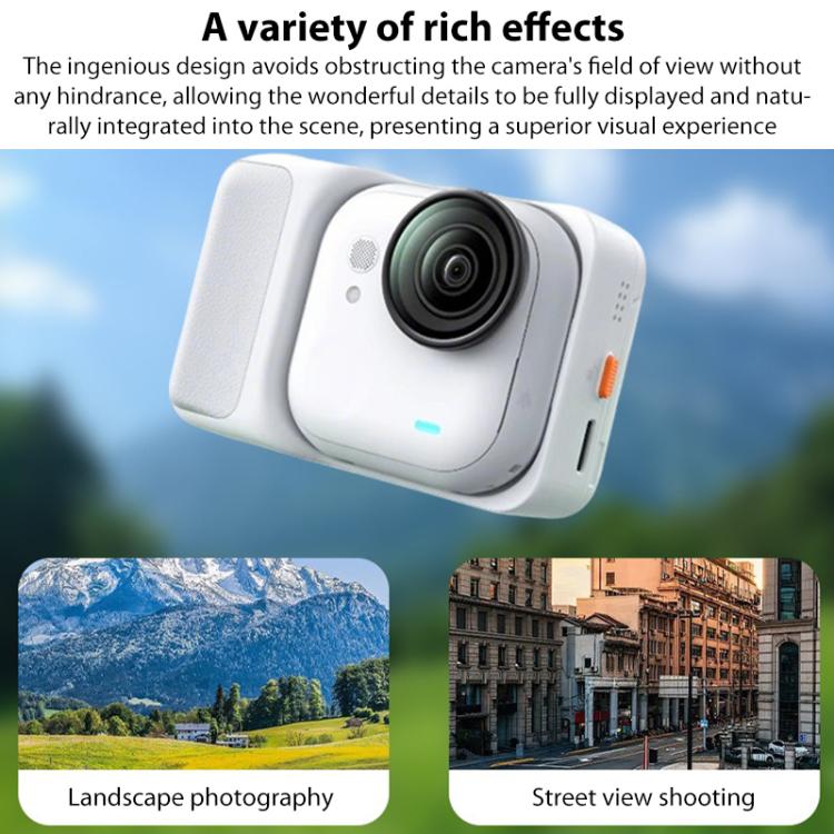 For Insta360 GO Ultra Aluminum Alloy HD Glass Lens Protector  - Black