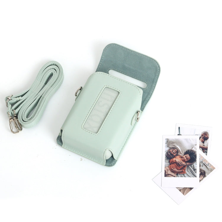 For FUJIFILM Instax mini Link 3 Full Body Leather Case Bag with Strap