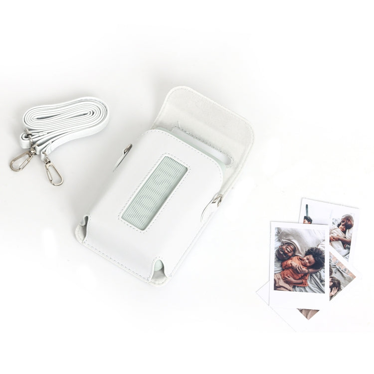 For FUJIFILM Instax mini Link 3 Full Body Leather Case Bag with Strap