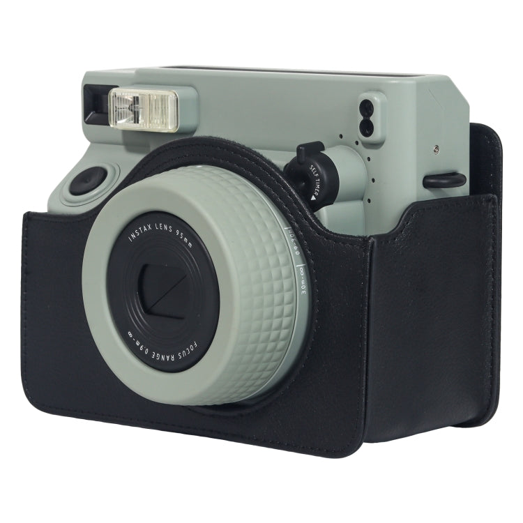 For FUJIFILM Instax WIDE 400 Full Body Leather Case Bag with Strap
