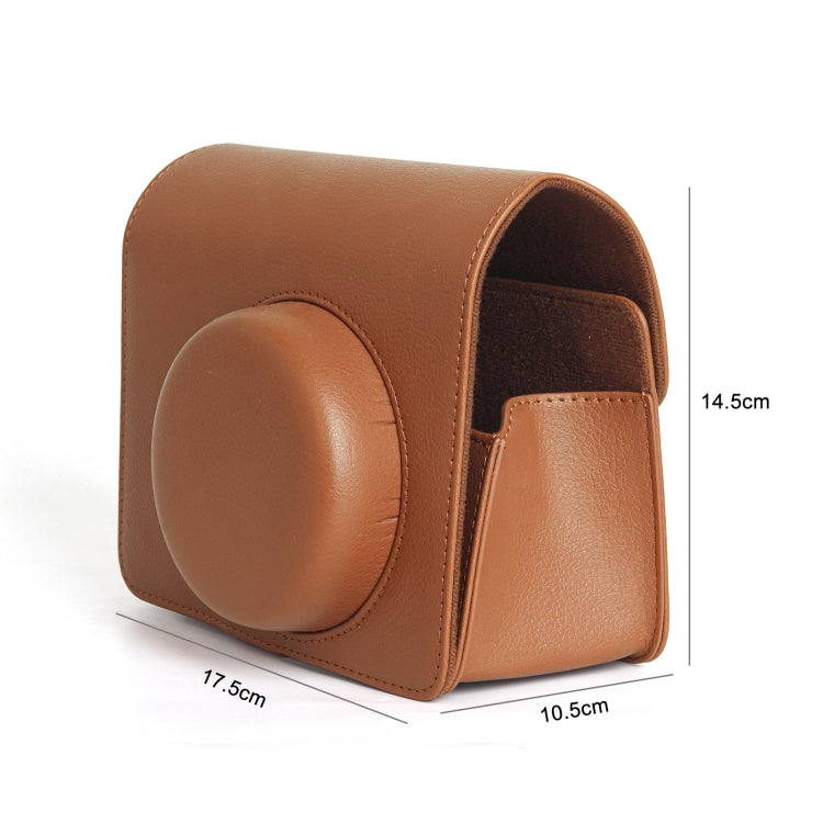 For FUJIFILM Instax WIDE 400 Full Body Leather Case Bag with Strap