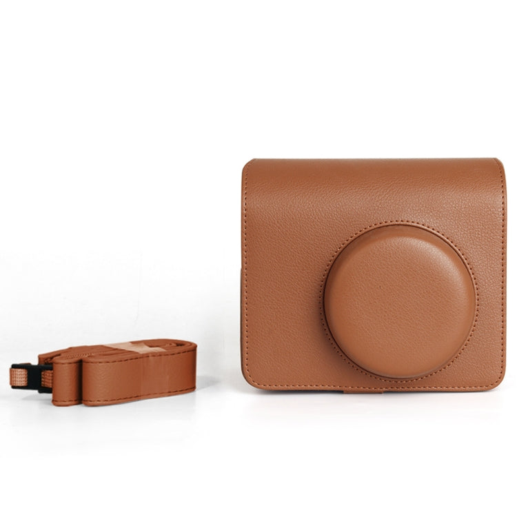 For FUJIFILM Instax WIDE 400 Full Body Leather Case Bag with Strap