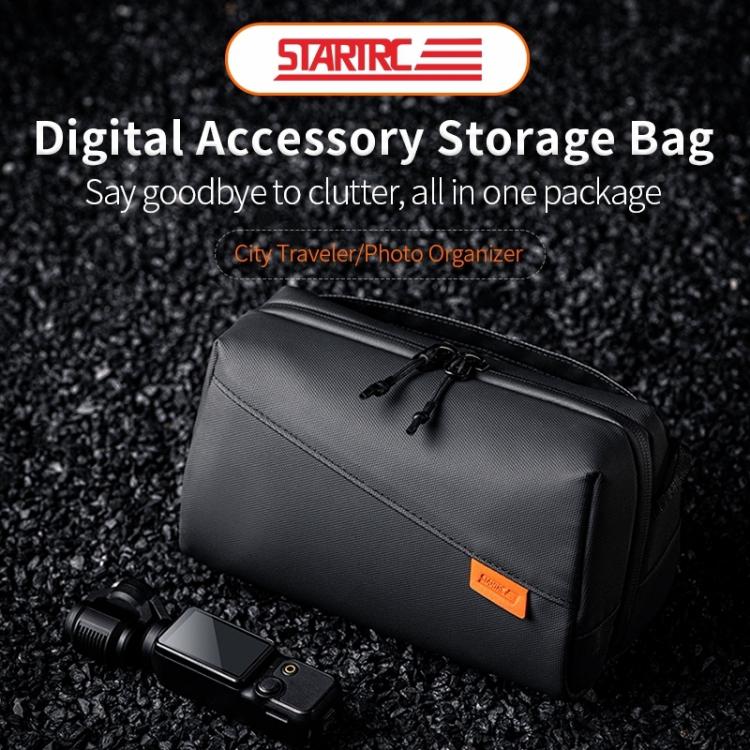 STARTRC Multifunctional Photography Storage Pack Data Camera Digital Bag with Shoulder Strap  - Black