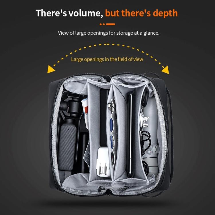 STARTRC Multifunctional Photography Storage Pack Data Camera Digital Bag with Shoulder Strap  - Black