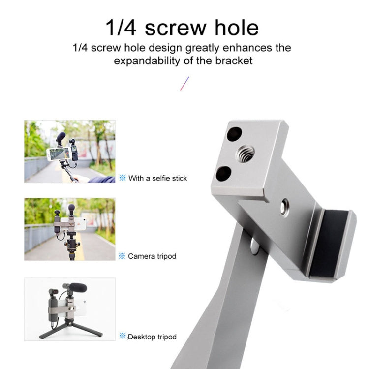 Multifunction Aluminum Alloy Smartphone Fixing Clamp Expansion Holder Bracket for DJI OSMO Pocket