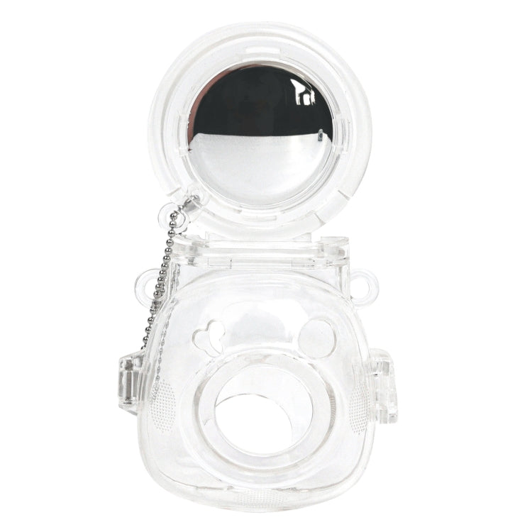 For FUJIFILM Instax PAL Crystal Hard Case Camera Bag with Shoulder Strap  - Transparent