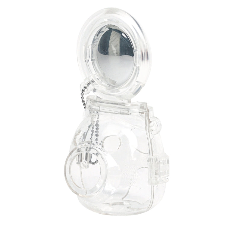 For FUJIFILM Instax PAL Crystal Hard Case Camera Bag with Shoulder Strap  - Transparent