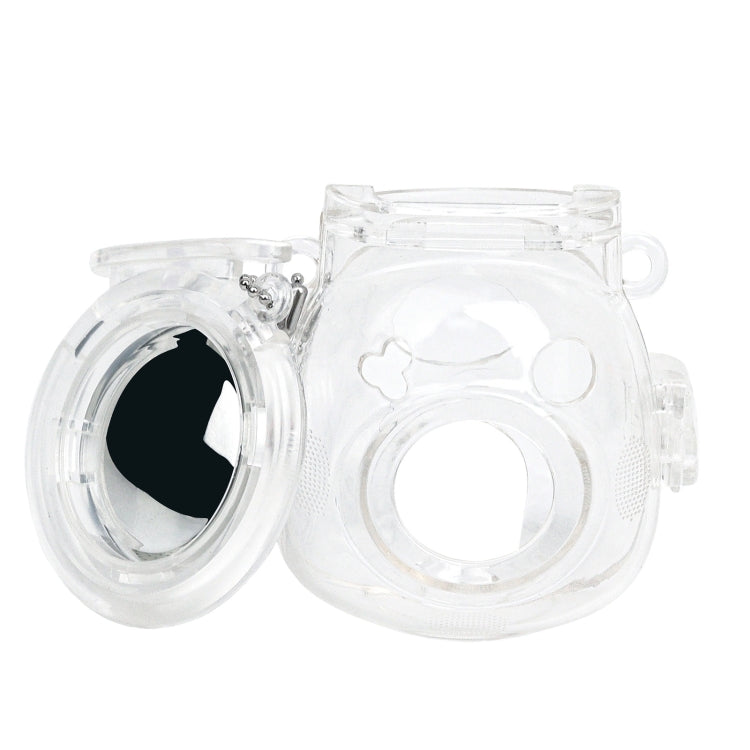 For FUJIFILM Instax PAL Crystal Hard Case Camera Bag with Shoulder Strap  - Transparent