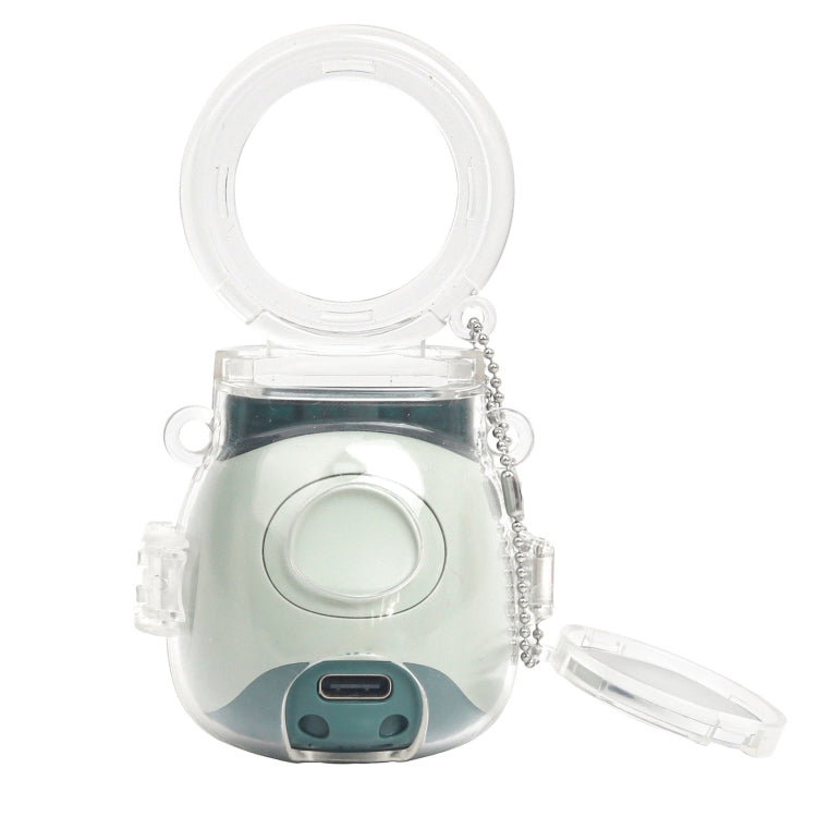 For FUJIFILM Instax PAL Crystal Hard Case Camera Bag with Shoulder Strap  - Transparent