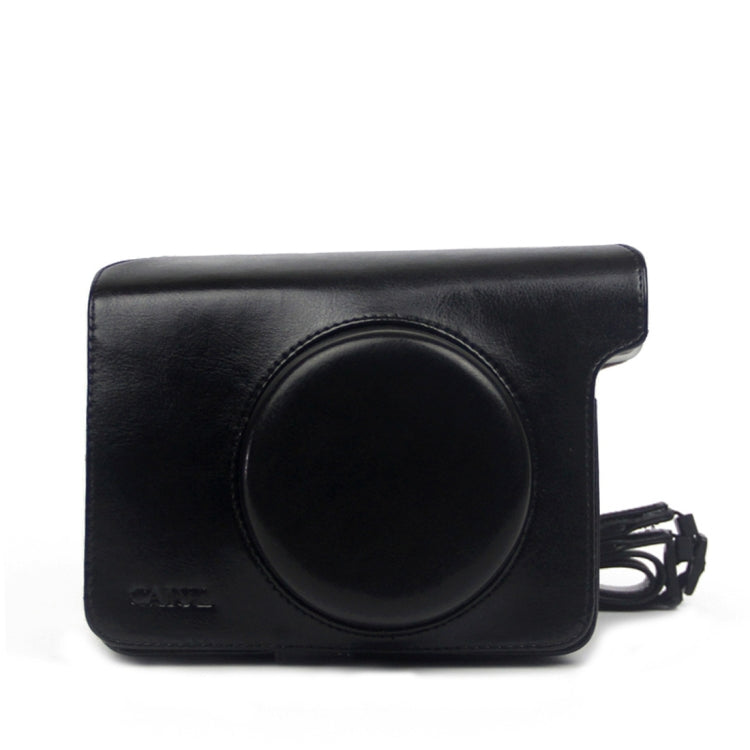 Vintage PU Leather Case Bag for Polaroid W300 Camera, with Adjustable Shoulder Strap