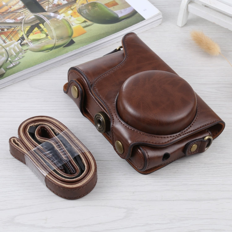 Full Body Camera PU Leather Case Bag with Strap for Samsung Galaxy Camera EK-GC100 / EK-GC110 / EK-GC200