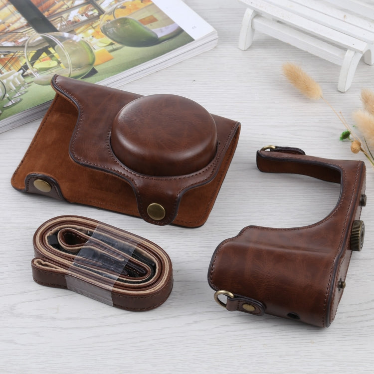 Full Body Camera PU Leather Case Bag with Strap for Samsung Galaxy Camera EK-GC100 / EK-GC110 / EK-GC200