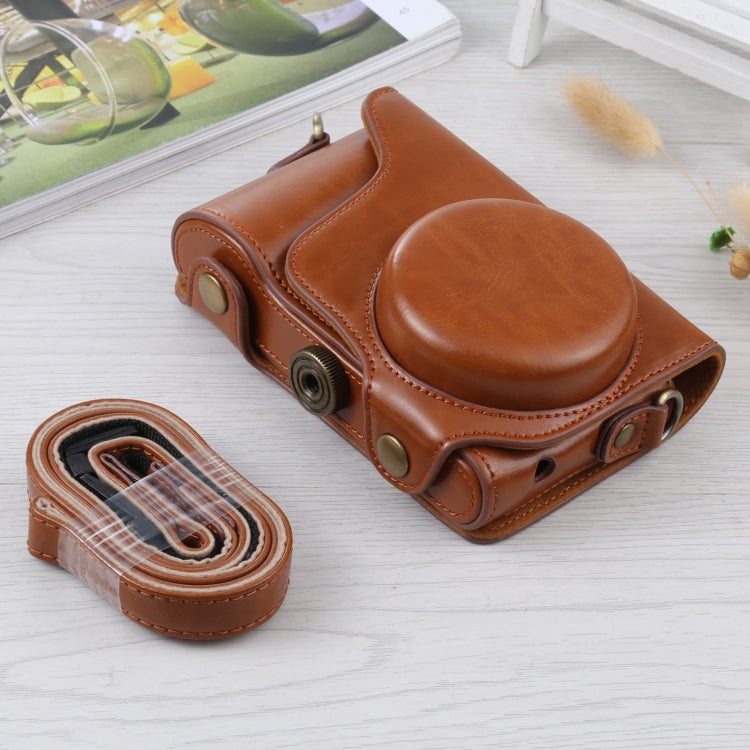 Full Body Camera PU Leather Case Bag with Strap for Samsung Galaxy Camera EK-GC100 / EK-GC110 / EK-GC200