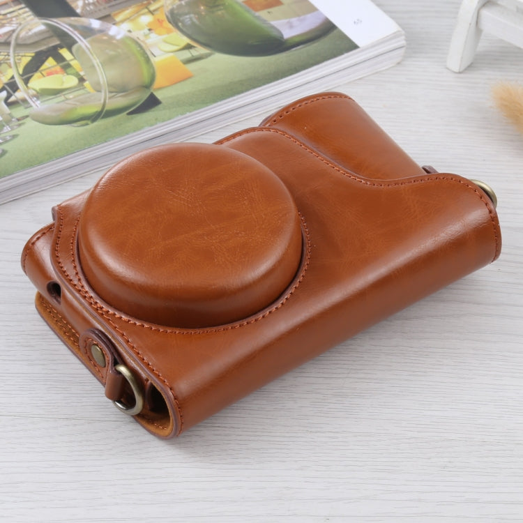 Full Body Camera PU Leather Case Bag with Strap for Samsung Galaxy Camera EK-GC100 / EK-GC110 / EK-GC200