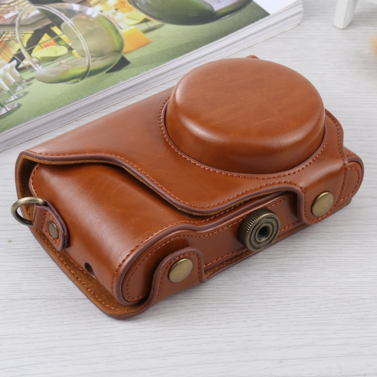 Full Body Camera PU Leather Case Bag with Strap for Samsung Galaxy Camera EK-GC100 / EK-GC110 / EK-GC200