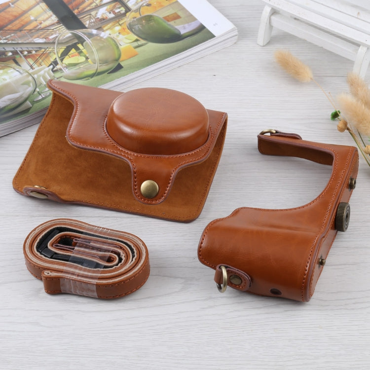 Full Body Camera PU Leather Case Bag with Strap for Samsung Galaxy Camera EK-GC100 / EK-GC110 / EK-GC200