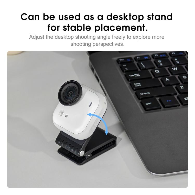 For Insta360 GO Ultra STARTRC Magnetic Clip Mount Multi-Angle Hands-Free POV Clip  - Black