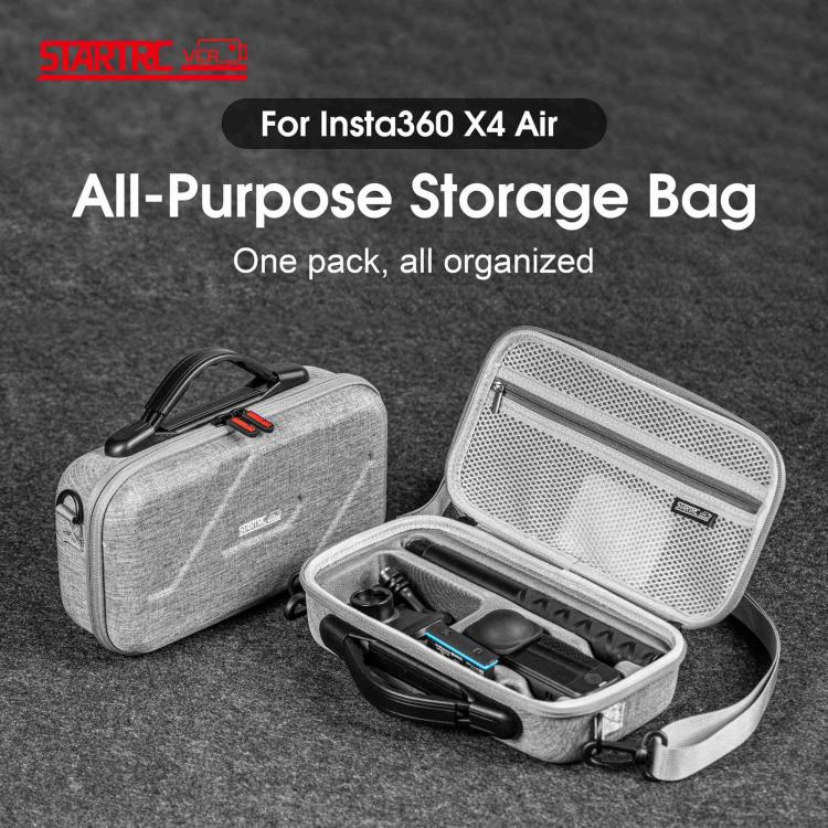 For Insta360 X4 Air STARTRC Portable Nylon Storage Box Bag  - Grey
