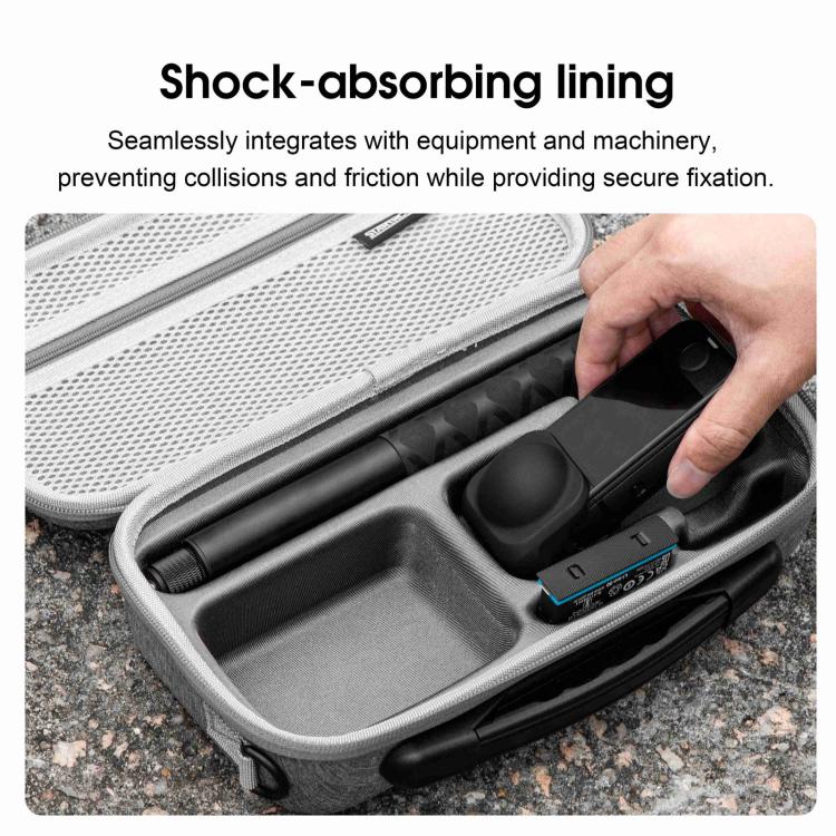 For Insta360 X4 Air STARTRC Portable Nylon Storage Box Bag  - Grey