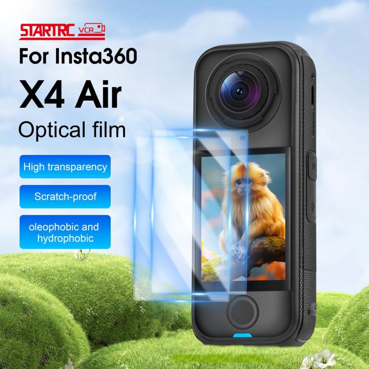 For Insta360 X4 Air STARTRC 2pcs HD Tempered Glass Film  - Transparent