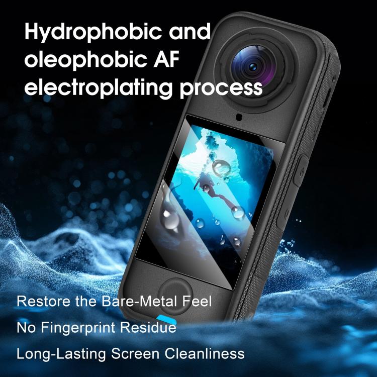 For Insta360 X4 Air STARTRC 2pcs HD Tempered Glass Film  - Transparent