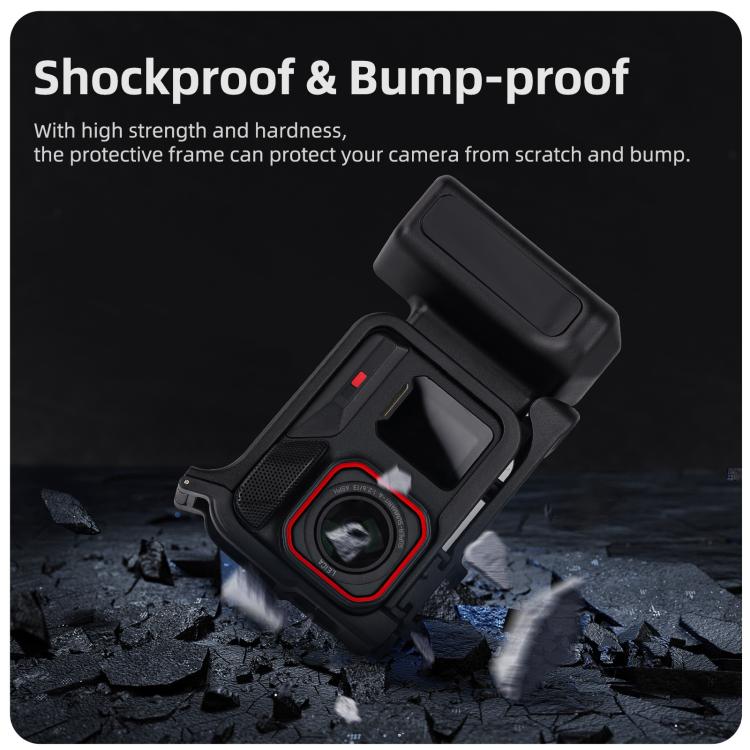 Sunnylife Street Photography Handle Ergonomic Hand Grip Quick Release Shutter Handle for Insta360 Ace Pro 2 / 1  - Black