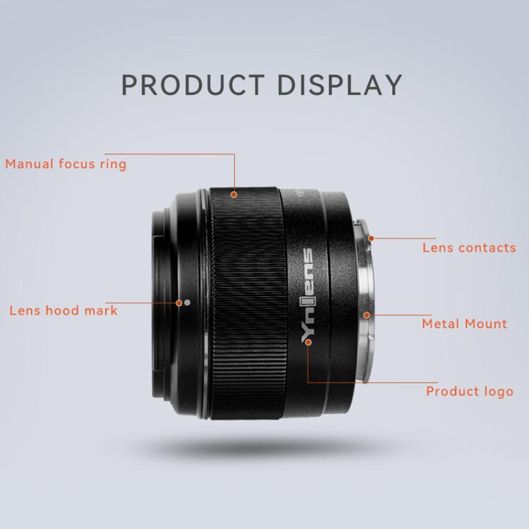 YONGNUO YN50mm F1.8S DA DSM II APS-C Frame Prime Lens for Sony E-mount Mirrorless Cameras  - Black