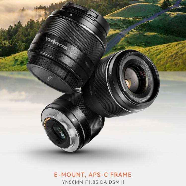 YONGNUO YN50mm F1.8S DA DSM II APS-C Frame Prime Lens for Sony E-mount Mirrorless Cameras  - Black