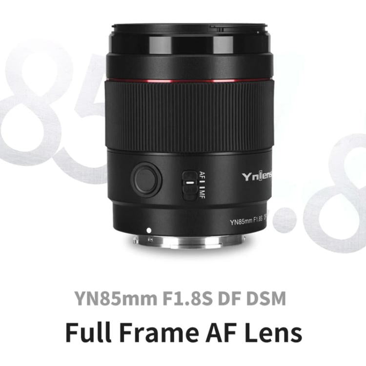 YONGNUO YN85mm F1.8S DSM Prime Lens for Sony ILCE-7M4 / ILCE-7SM3 E-mount Full-frame  - Black