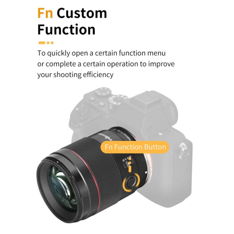 YONGNUO YN85mm F1.8S DSM Prime Lens for Sony ILCE-7M4 / ILCE-7SM3 E-mount Full-frame  - Black