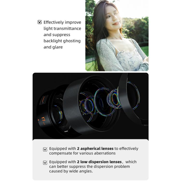 YONGNUO YN17mm F1.7M M4/3 Mount Lens for Mirrorless Cameras  - Black